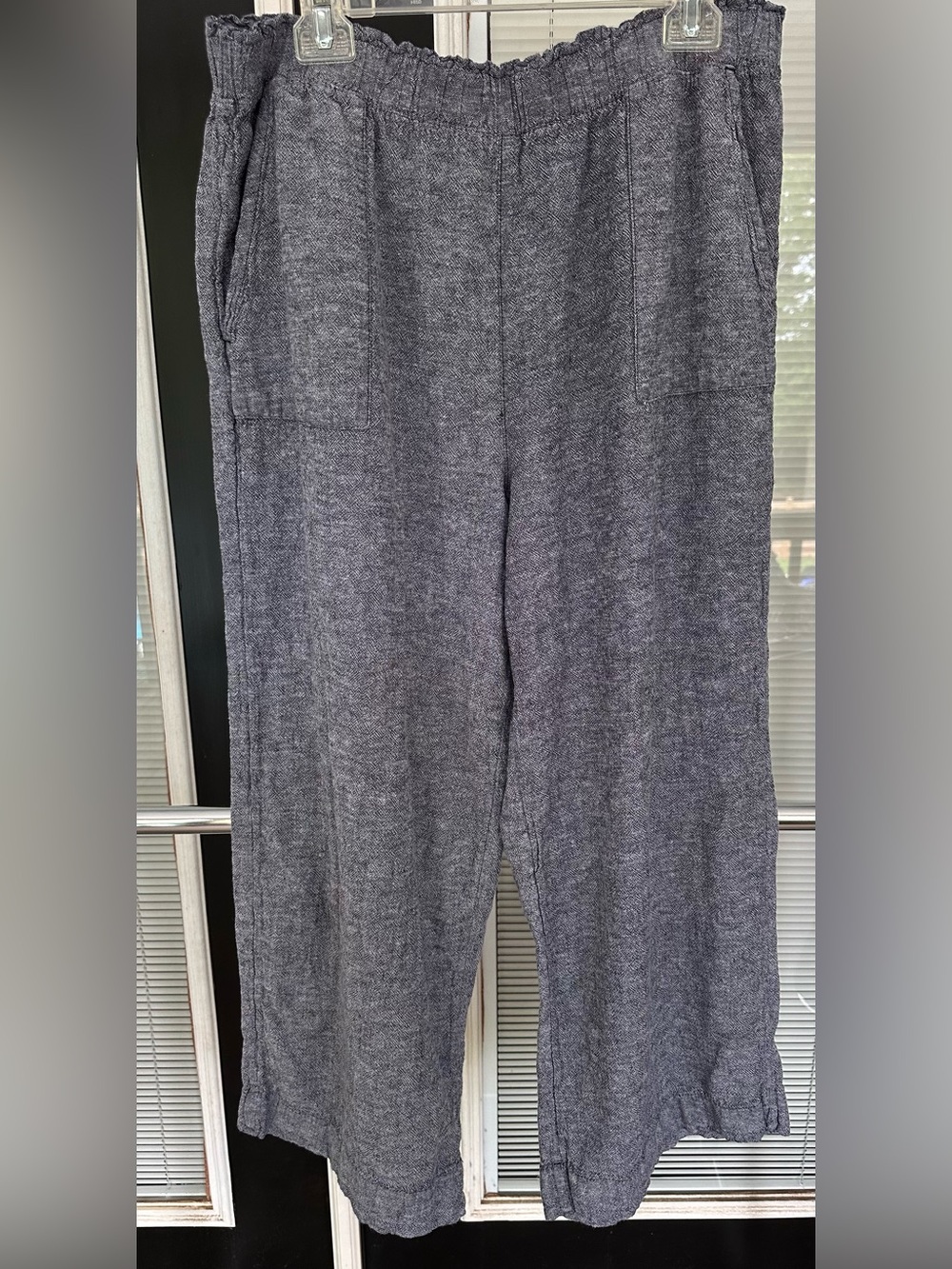 Size XXL Time and Tru Casual Elastic Waist Pull-On Pants in Heather Blue